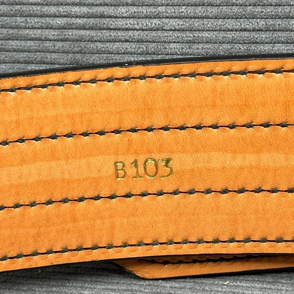 Don Hume B103 Black‎ Leather Police Duty Belt Solid Brass Buckle Size 46
